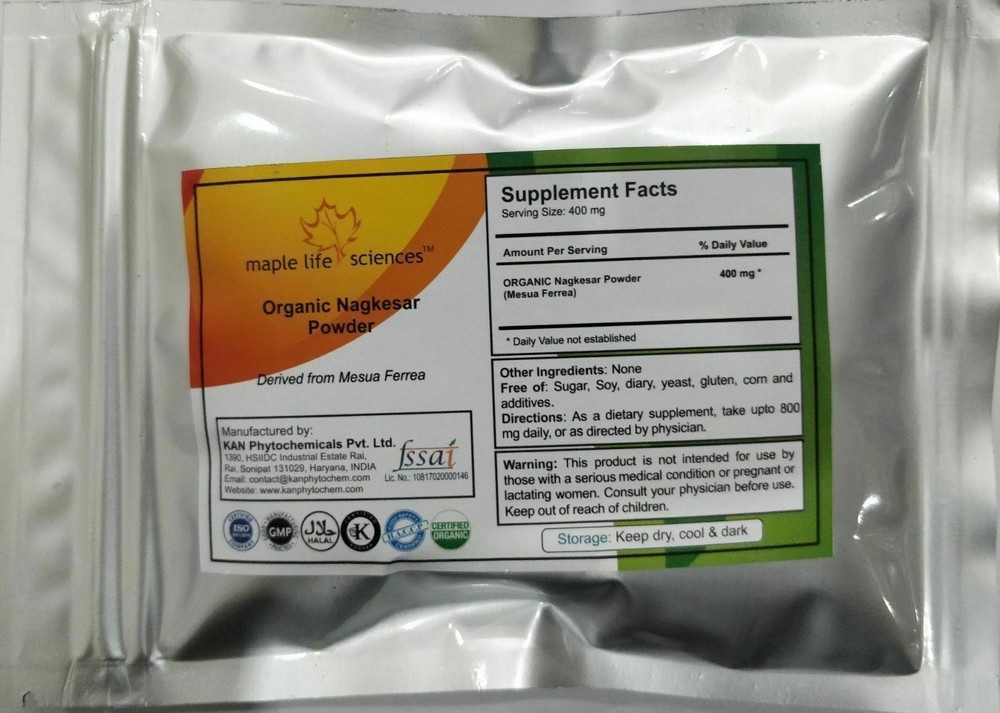 ORGANIC Nagkesar Powder Mesua Ferrea Treat Urinary Tract Disorder PURE No Filler
