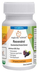 Resveratrol 98% Extract Capsules anti-aging anti-cholesterol Anti-oxidant