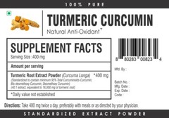 Curcumin 95% – PURE Turmeric Root Extract Powder Curcuma Longa Curcuminoids 95%