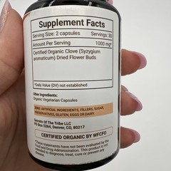 Secrets Of The Tribe Clove Capsules, 500 mg 60 Capsules Exp. 8/7/2029