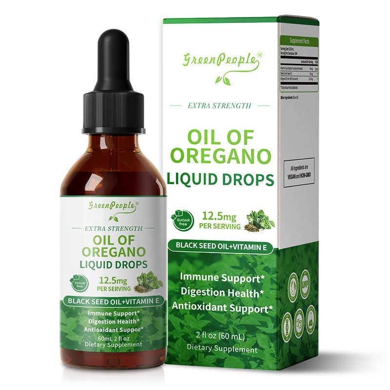Oil of Oregano & Black Seed Oil Vitamin Drops Carvacrol Immue Support 2oz
