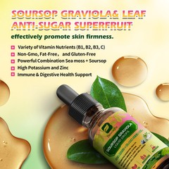 60ml Soursop Graviola Liquid Drops Antioxidant Detox Kidney Bowel Health