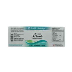 Pacific BioLogic GI Tract: DeTox-It, 90 Vegetarian Capsule – 05/2026 Expiration