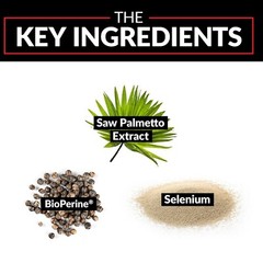 Force Factor Saw Palmetto 610mg, Supports Prostate Health & Hair Growth, 60ct