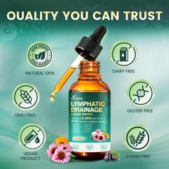 21-in-1 Lymphatic Drainage Drops for Liposomal, 6000mg Immune & Lymph System …