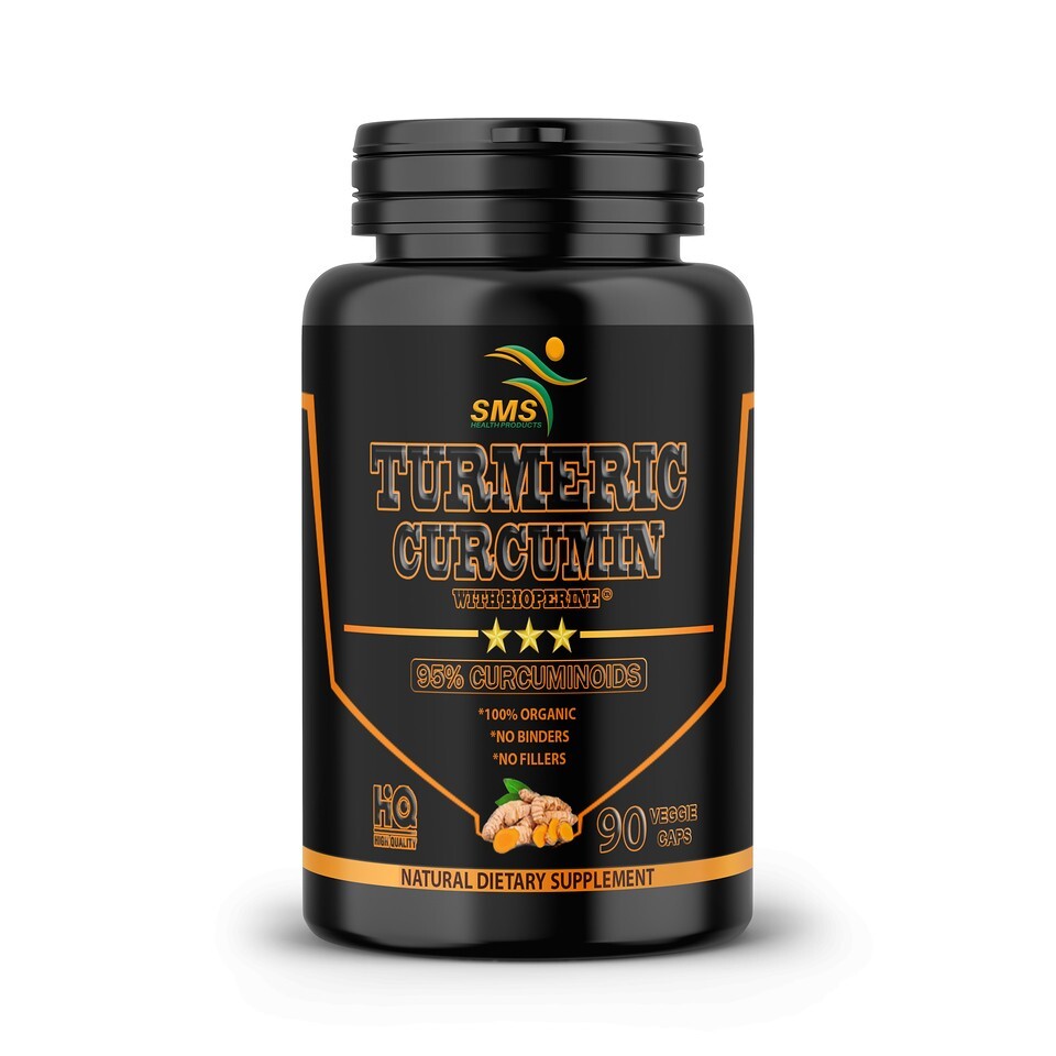 Turmeric Black Pepper Capsules 1500 mg Daily Best Tumeric W/Bioperine 90 CAPS