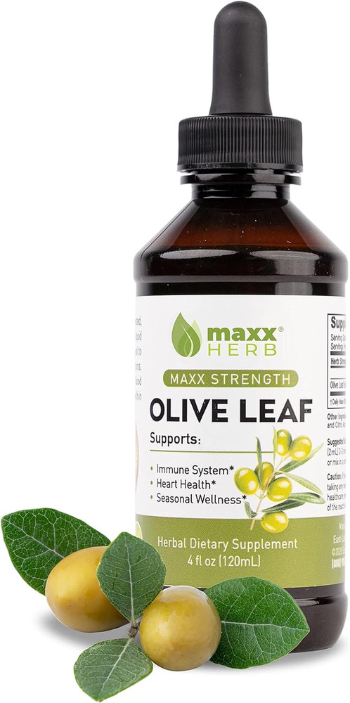 Olive Leaf Extract – Max Strength Oleuropein Liquid Absorbs Better than Capsu…