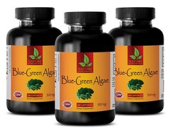 Organic BLUE GREEN ALGAE 500mg – Klamath Algae – Stem Cell – Anti Aging – 3 Bot