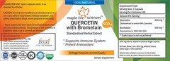 QUERCETIN + BROMELAIN Capsules: 500 mgs Support Immune Health antioxidant