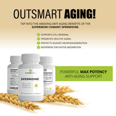 Spermidine Natural Supplement, Plant-Based, Wheat Germ Extract