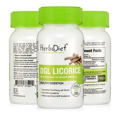 DGL Deglycyrrhizinated Licorice Extract Capsules Bloating Relief Colon Cleanse