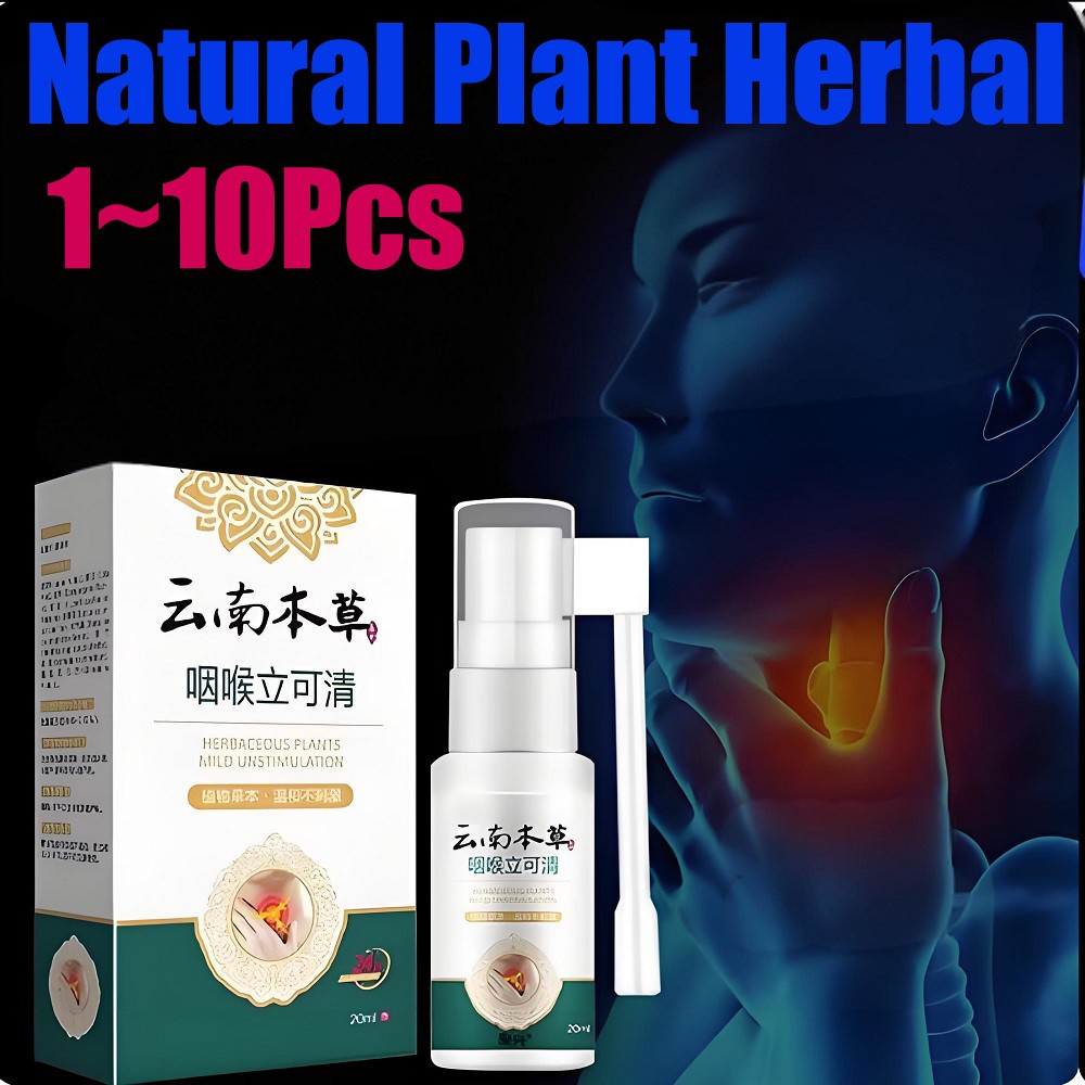 Sore Throat Spray Natural Plant Herbal Extract Effectively Relieve Itch Spray