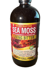 Wild Crafted Sea Moss with Bladderwrack & Burdock Root – 100% Organic Super Cell