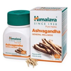 5 X Himalaya Ashvagandha General Wellness Rejuvenate Mind & Body 300 Tablets