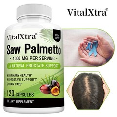 Saw Palmetto 1000mg Supports Healthy Hair Growth For Men & Women 120 Capsules