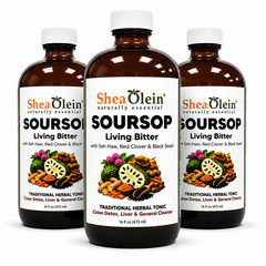 Soursop Bitters Pure 16 oz 100% Natural Detox Herb by Shea Olein