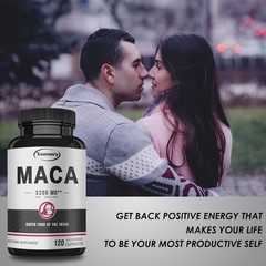 Maca 3200mg 240pcs – Testosterone Boost,Endurance Enhancement,High Efficiency