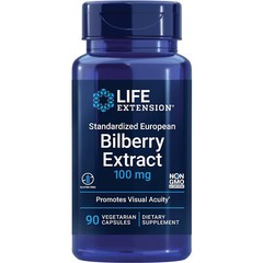 Life Extension Standardized European Bilberry Extract 100mg,90 Veg Caps
