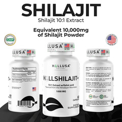 HALLSHILAJIT- Shilajit Extract – 85 Trace MInerals – Support Immune – 60 CAPS