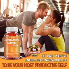 2 Packs Ashwagandha Gummies 5000mg High Potency Ashwagandha Root Extract
