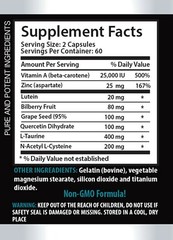 eye pills with lutein – MAXIMUM VISION SUPPORT – bilberry bulk supplements 1B