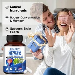 Ginkgo Biloba Improve Blood Circulation 120 Caps Improves Memory Brain Function