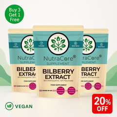Bilberry Extract Capsules, 6000mg-(36% Anthocyanins)-100% Natural & Vegan-90Caps