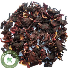 Dried Hibiscus Flowers | 100% Natural Organic Petals | Loose Leaf Red Herbal Tea