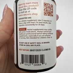 Secrets Of The Tribe Clove Capsules, 500 mg 60 Capsules Exp. 8/7/2029