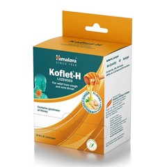 10 Strips 60pc Himalaya KOFLET-H Lozenges Ginger Flavor for Sore Throat