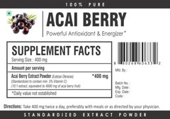Acai Berry Extract Powder HIGH STRENGTH Slimming Diet Weight Loss Fat Burner