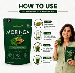 Moringa Powder – Fresh, Natural & Nutrient Packed with Free Shipping