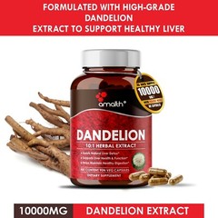 Dandelion Root Taraxacum Officinale 10000mg Capsule – 90 Pills Liver Supplement
