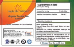 ORGANIC Orange Peel Powder Hesperidin Used in Cosmetics face mask face pack
