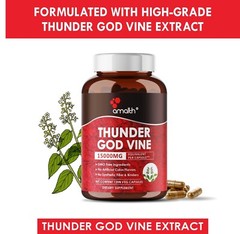 AMALTH Thunder God Vine Extract Powder 120 Capsules with 15:1 Extract