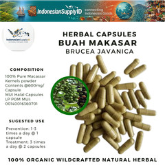 [idHerb] 100-500 CAPSULES buah makasar Brucea Javanica Organic WildCrafted🌿🌿