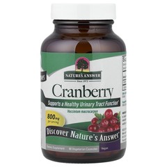 Nature s Answer Cranberry 800 mg 90 Vegetarian Capsules Cruelty-Free, GMP