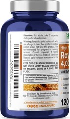 NusaPure Royal Jelly 4000mg – 120 Veggie Capsules (Non-GMO, Gluten Free,…