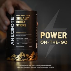 ANECDOTE Himalayan Shilajit Honey Sticks with Organic 1 Count (Pack of 30)