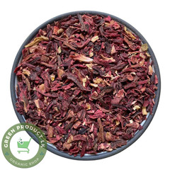 Dried Hibiscus Flowers | 100% Natural Organic Petals | Loose Leaf Red Herbal Tea