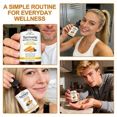 Turmeric Curcumin with Black Pepper Drops – Organic Turmeric Supplement Drops