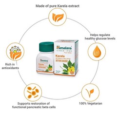 Himalaya Karela – 60 Tabs x 3 Pack | Natural Support for Healthy 04-2028