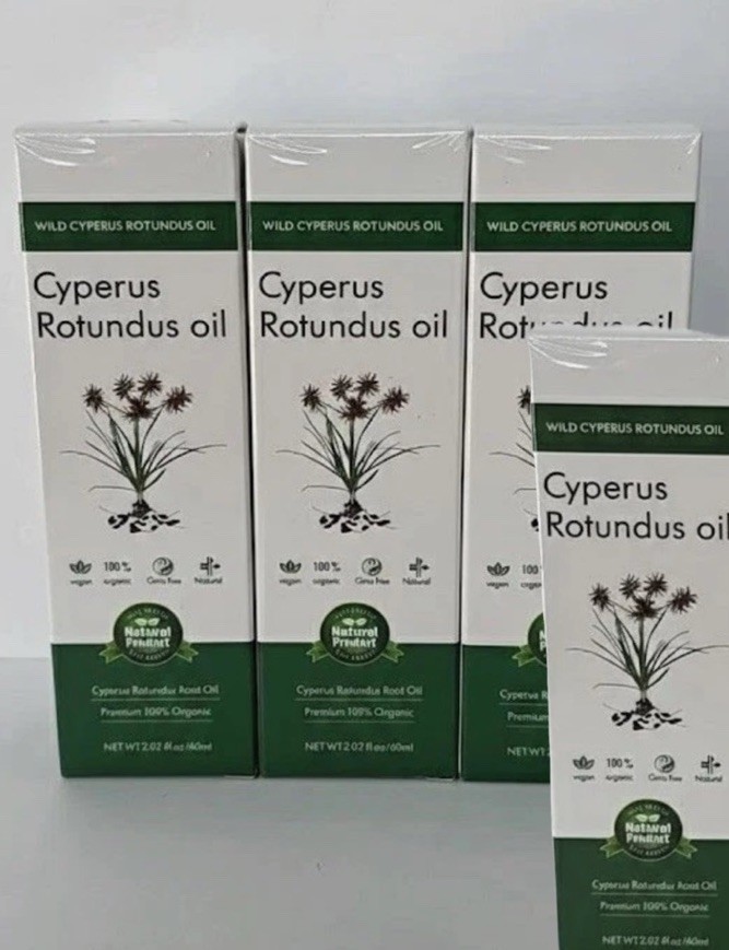 Cyperus Rotundus Oil 60ml Natural Nutgrass Skin Moisturizer Exp 09/2027 Lot of 4