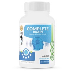 Complete Brain Nootropics – Improve Memory, Mood & Focus – Mental Dominance 60ct