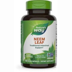 NEW LOOK Nature’s Way Neem Leaf 950 mg Herbal Intestinal Support 100 Veg Caps
