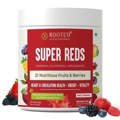 Rooted Actives Super Reds 21 nutritious fruits, berries & Stevia (250 g) j366