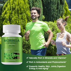 Organic Moringa Capsules – 5000mg Per Serving of Natural Pure Moringa Leaf