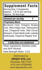 Natural Blood Cleanser Supplement (2 Fl oz Drops) SpeedyVite®