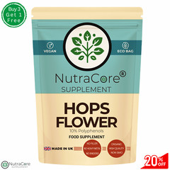 Hops Flower Extract Capsules 5500mg (10% Polyphenols) Immune Health, Vegan Caps