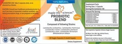 Probiotic blend of Lactobacillus Acidophilus rhamnosus reuteri Capsules 4